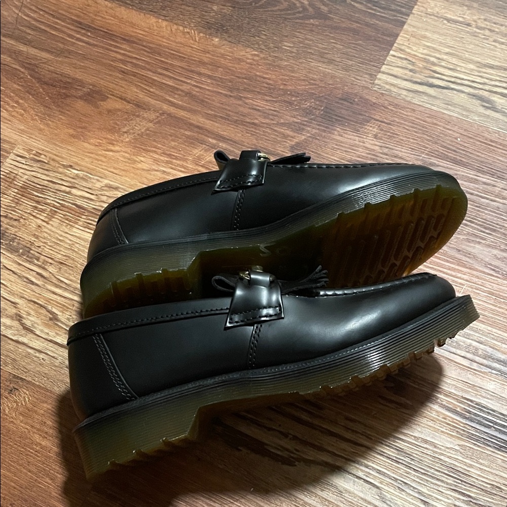 Dr. Martens Adrian Black Leather Loafers with Gold Accent - Picture 5 of 5